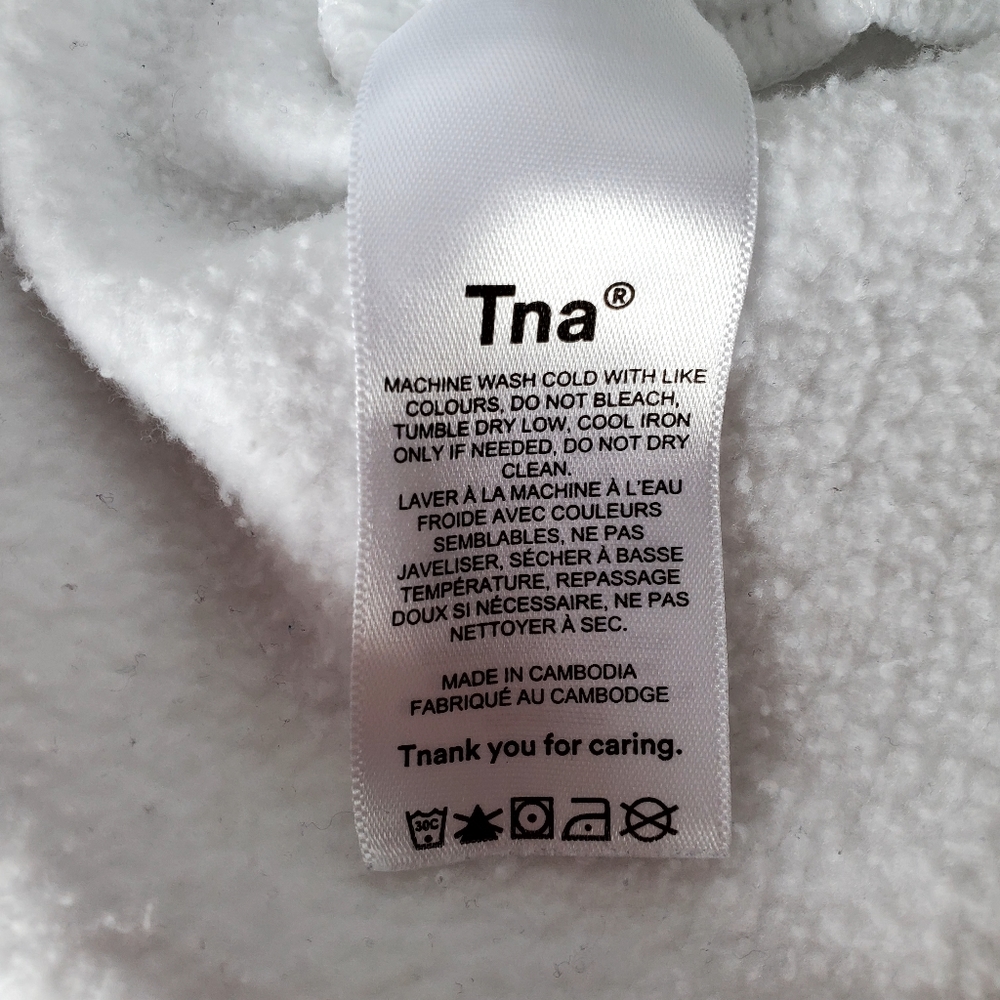TNA White Polo-Neck Pullover Sweatshirt - Picture 3 of 7
